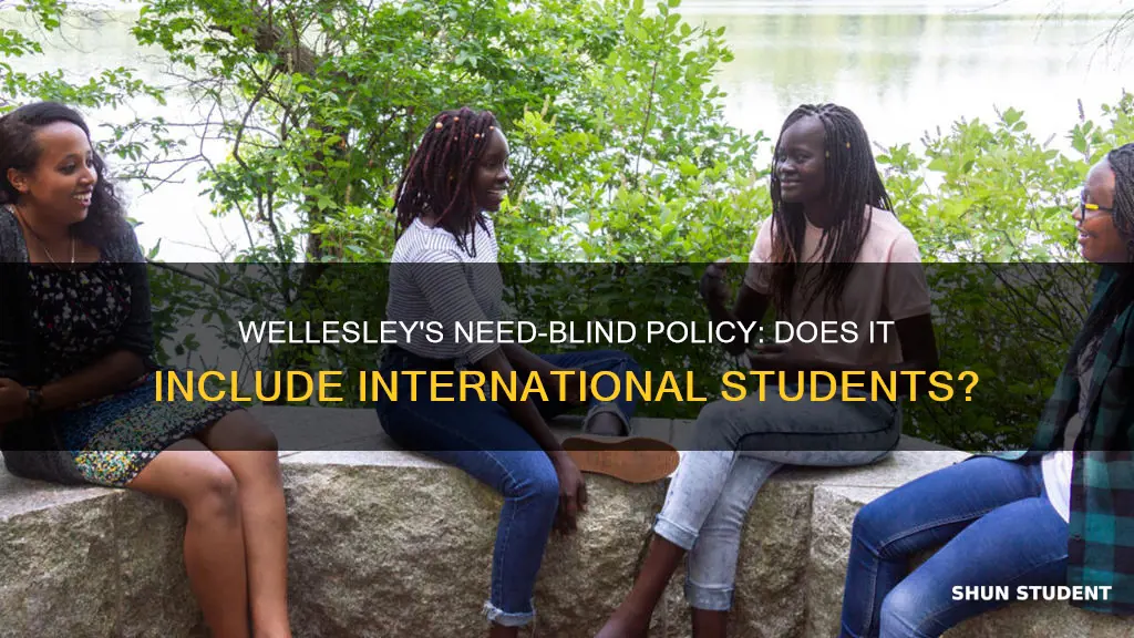 is wellesley need blind for international students