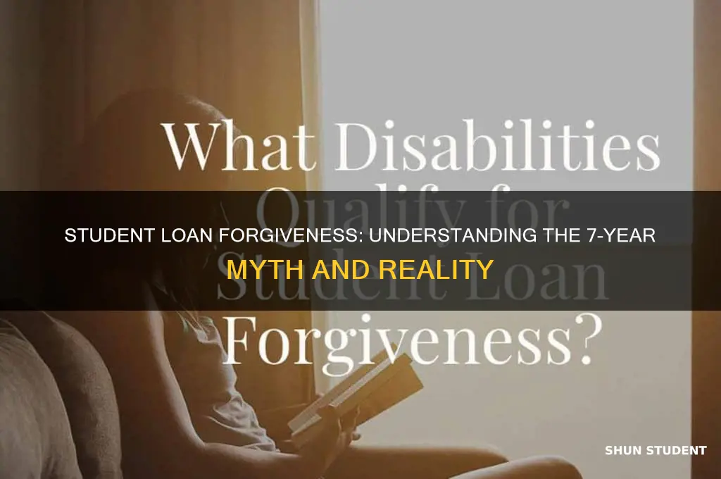 is your student loan forgiven after 7 years
