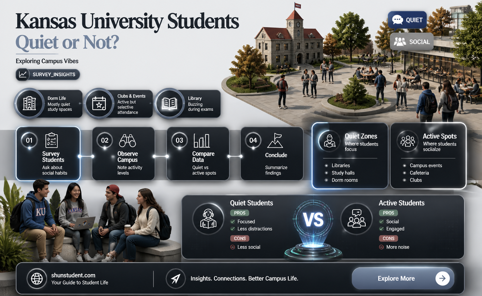 are kansas university students very quiet