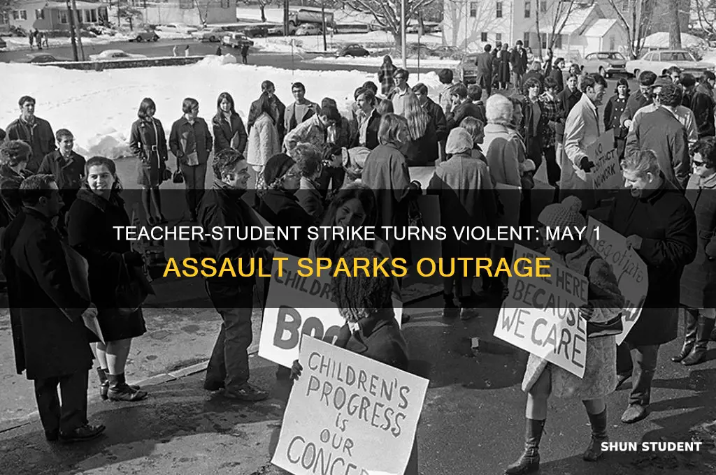 may 1 teacher student strike assault
