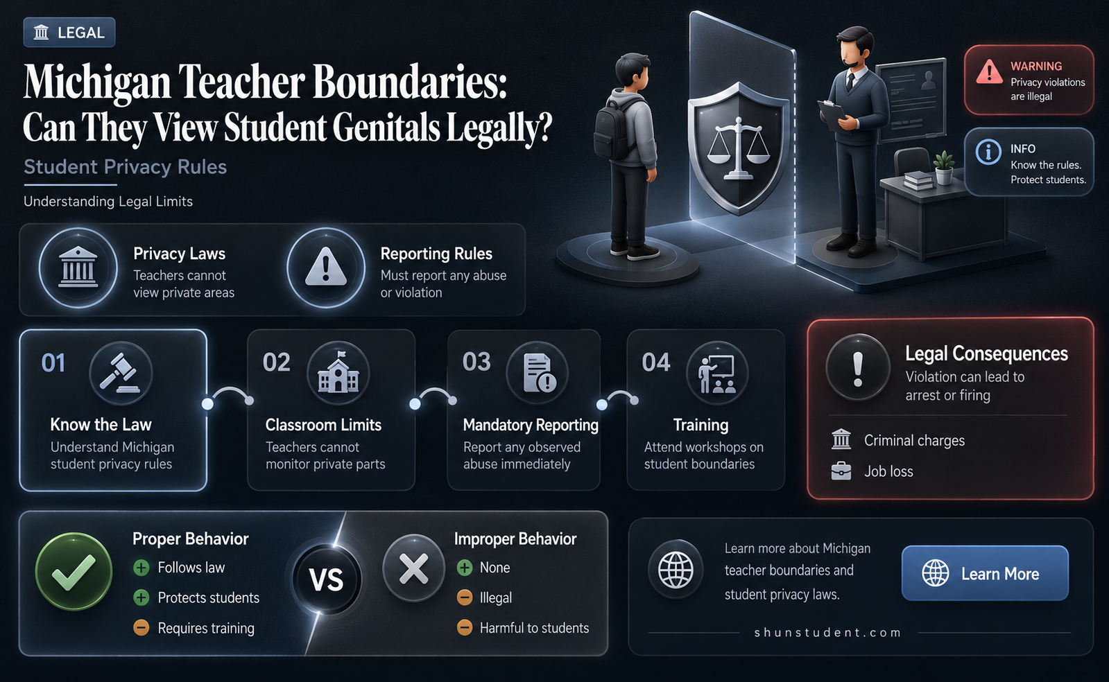 can a teacher look at a students genatils in michigan