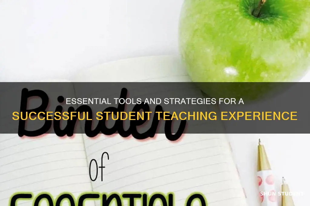 must haves for student teaching