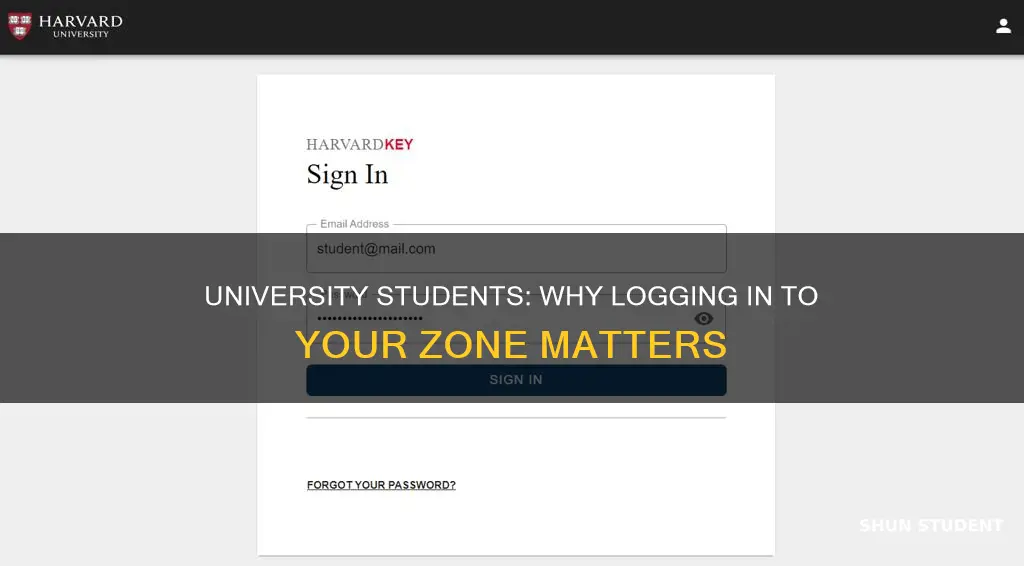 must university student zone login