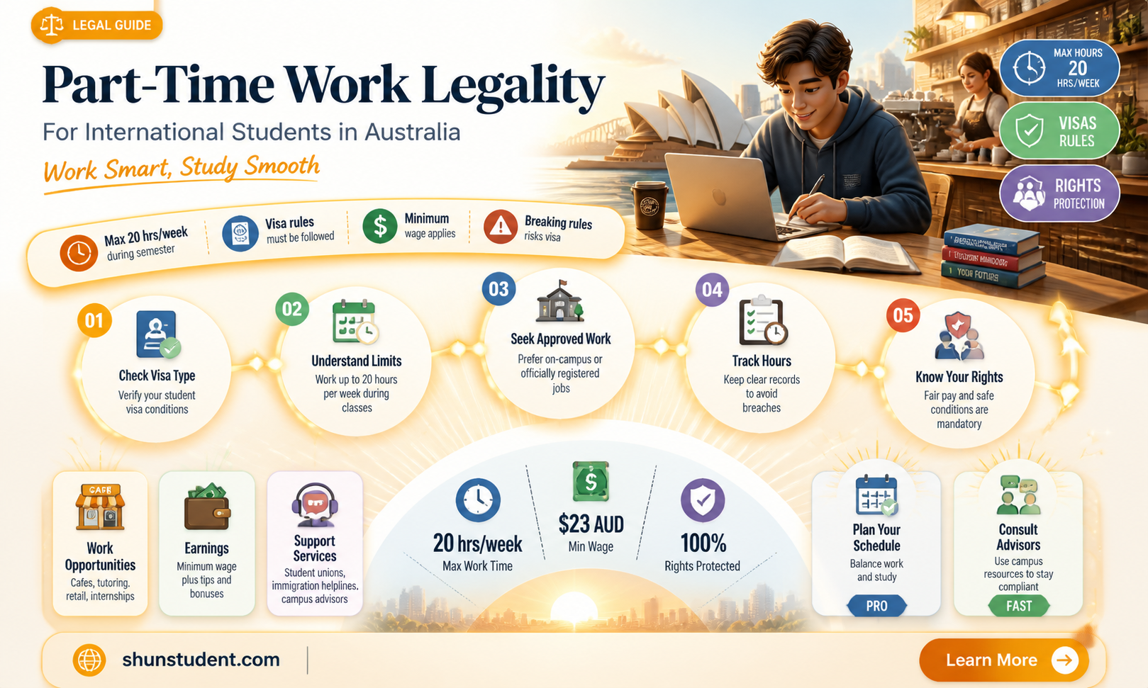 are part time jobs legal in australia for international students