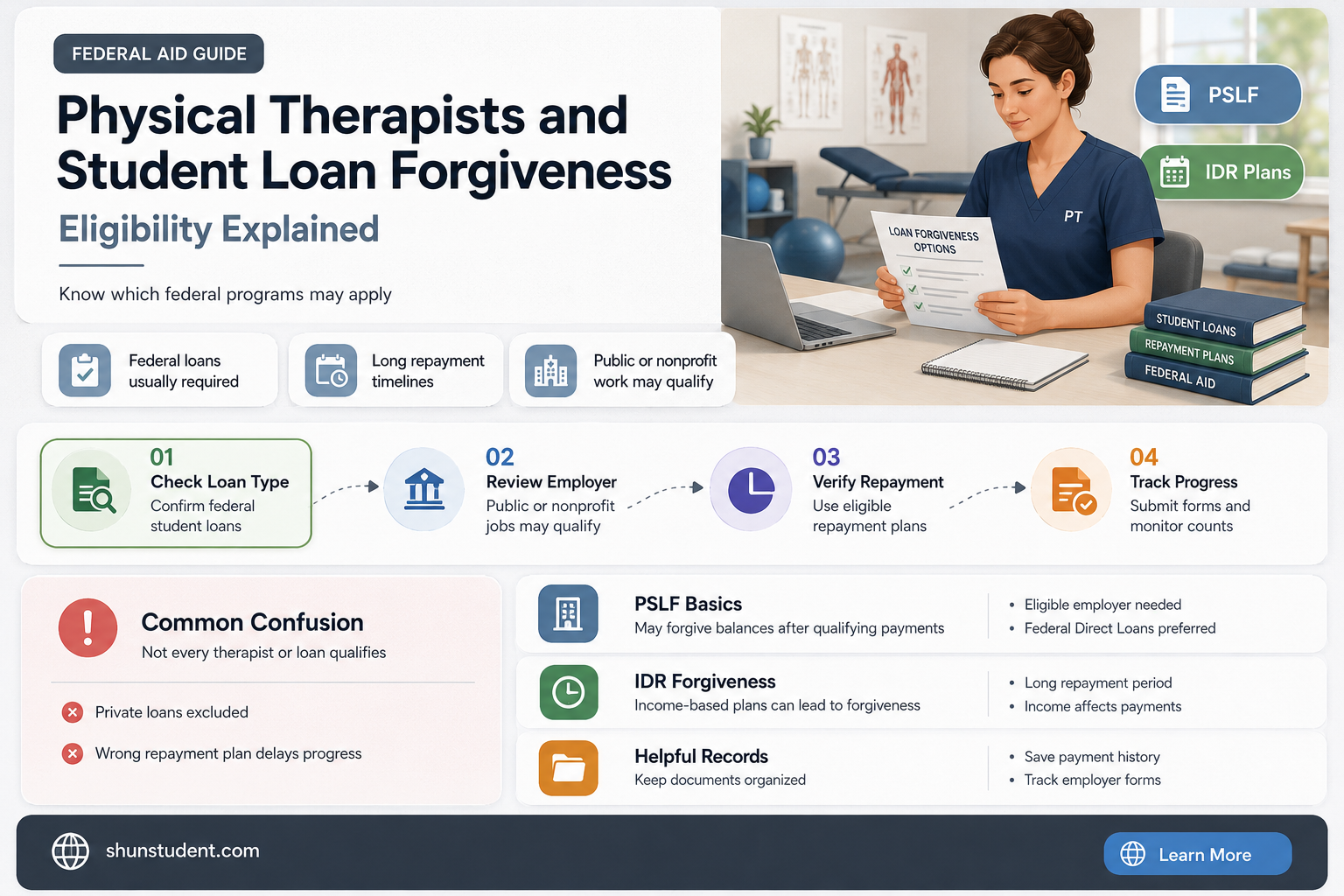 can a physical therapist qualify for federal student loan forgiveness