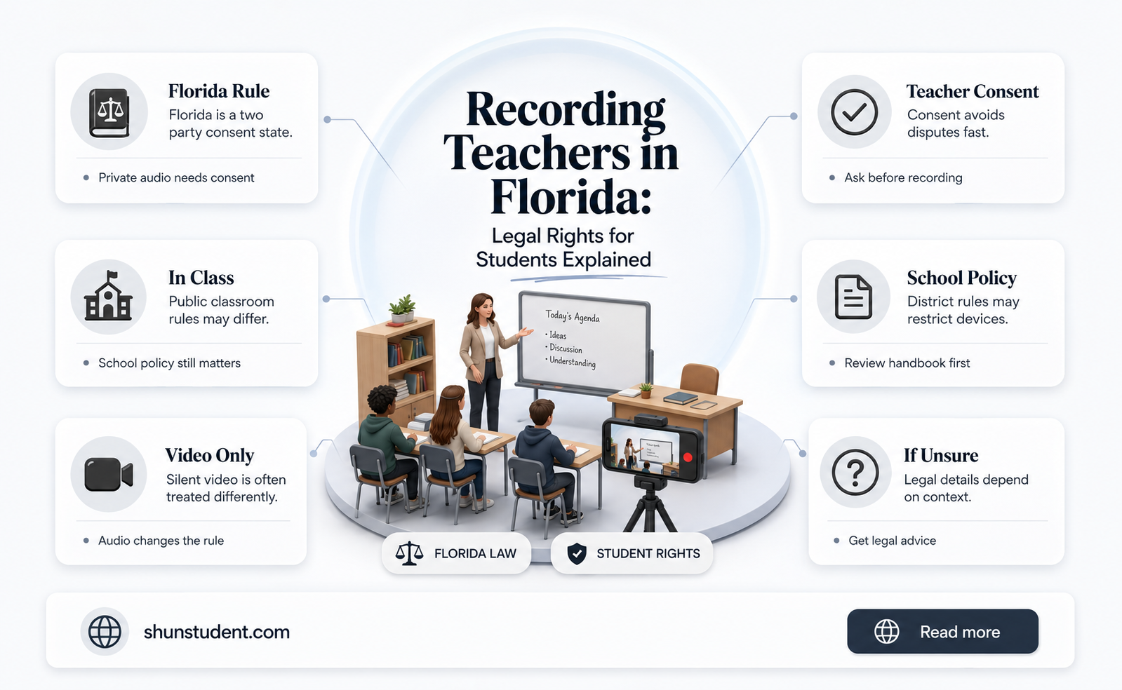 can a student record a teacher in florida