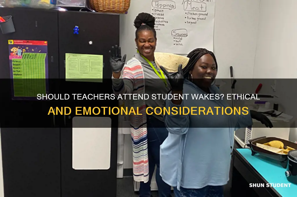 should a teacher go to their student