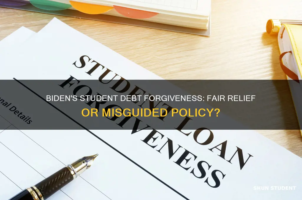 should biden have forgiven student debt
