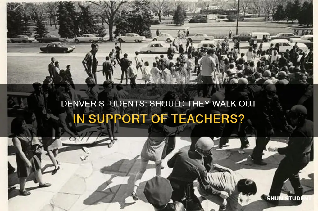 should denver students walk out for teacher