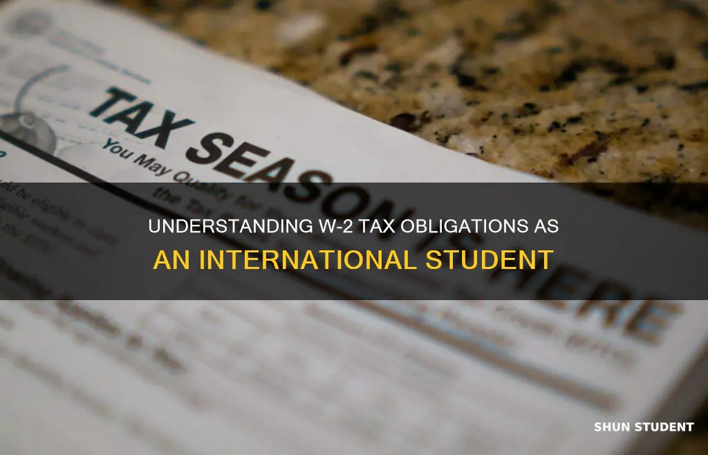 should i be paying w-2 taxes as an international student