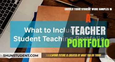 Student Work Samples in Teacher Portfolios: Essential or Optional?