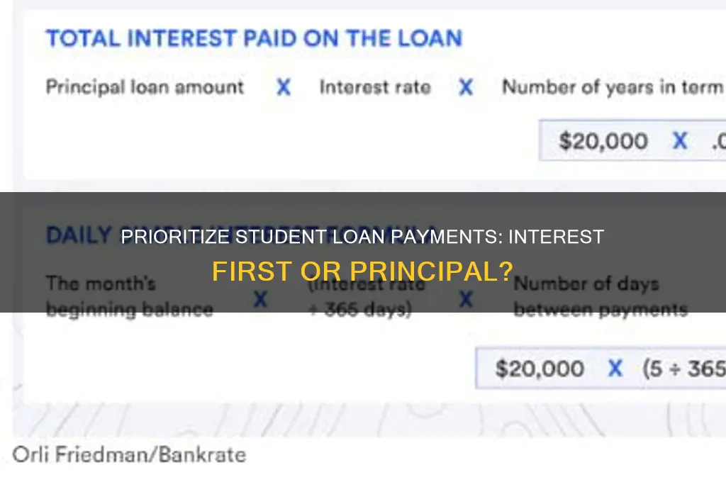should i pay my interest first on student loan