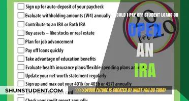 Student Loans vs. IRA: Which Financial Move Should You Make First?