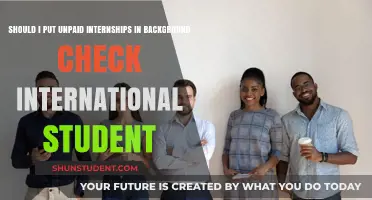 Background Checks: Unpaid Internships and International Students