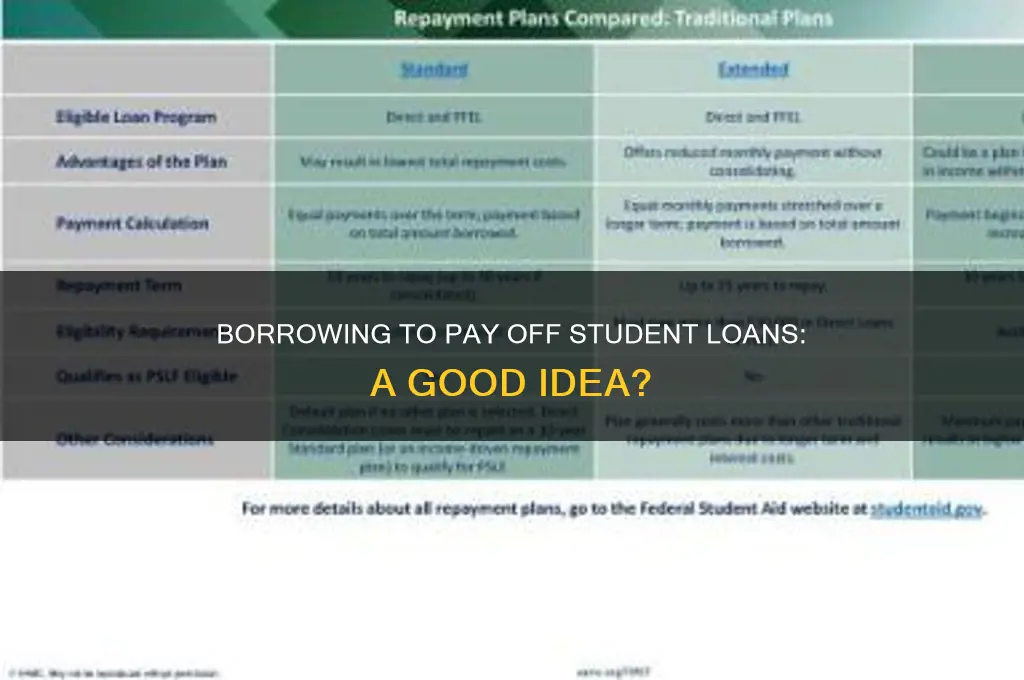 should i use a loan to pay my student loans