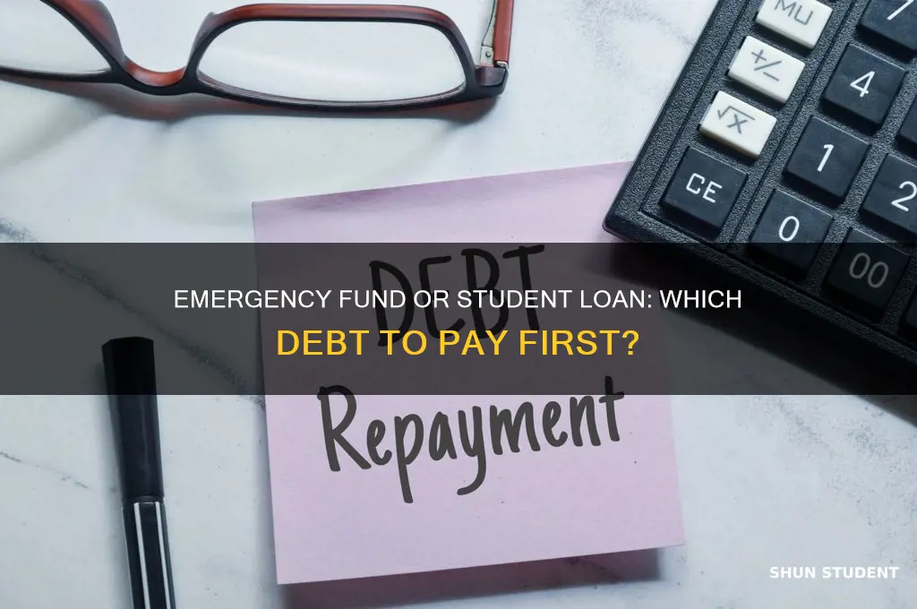 should i use emergency fund to pay off student loan