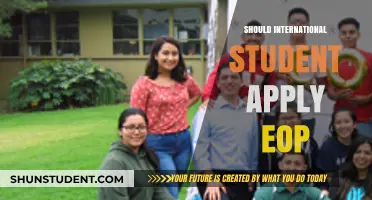 International Students: EOP Application Considerations