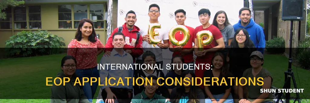 should international student apply eop