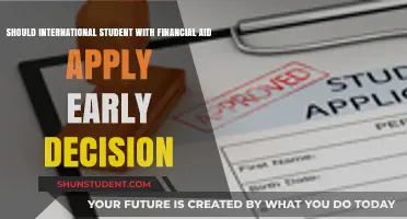 Applying Early Decision: Financial Aid for International Students
