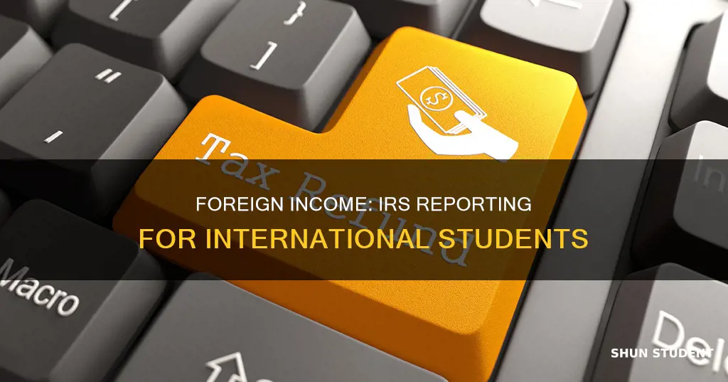 should international students inform foreign income to irs