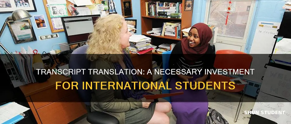 should international students pay to have their transcripts translated