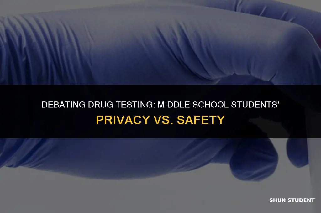 should middle school students be drug tested