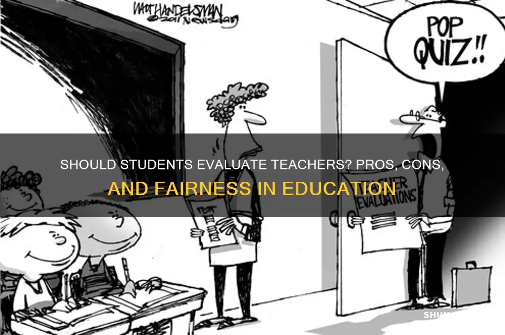 should student be allowed to grade their teacher