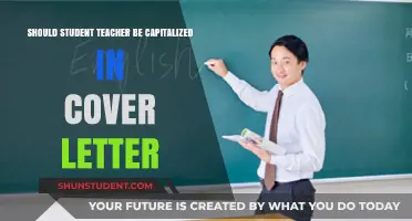 Should 'Student Teacher' Be Capitalized in Your Cover Letter?