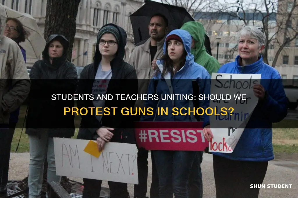 should students and teacher protest guns