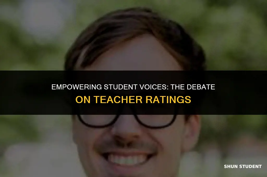 should students be able to rate teachers