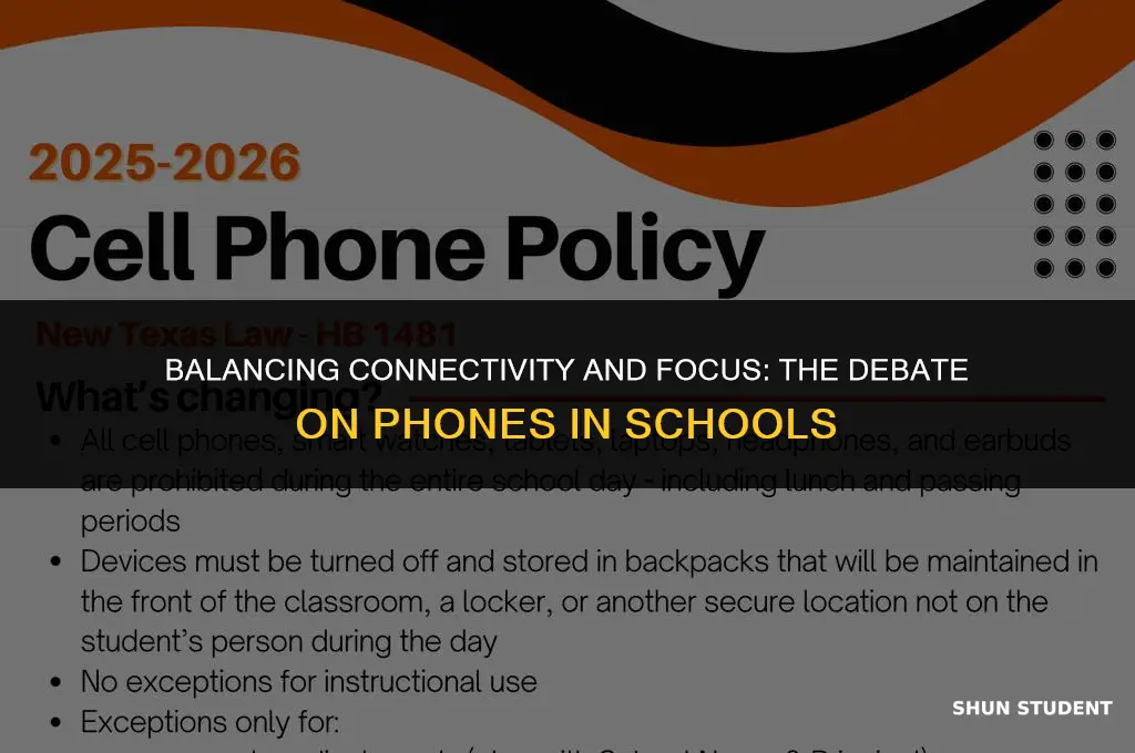 should students be allowed to have phones at school