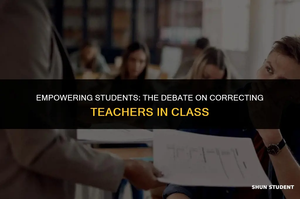 should students correct teachers