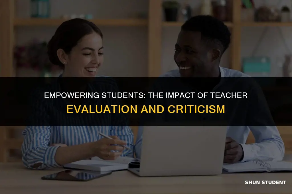 should students evaluate and criticize their teachers