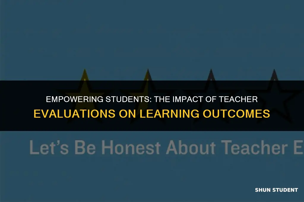 should students evaluate teachers statistics