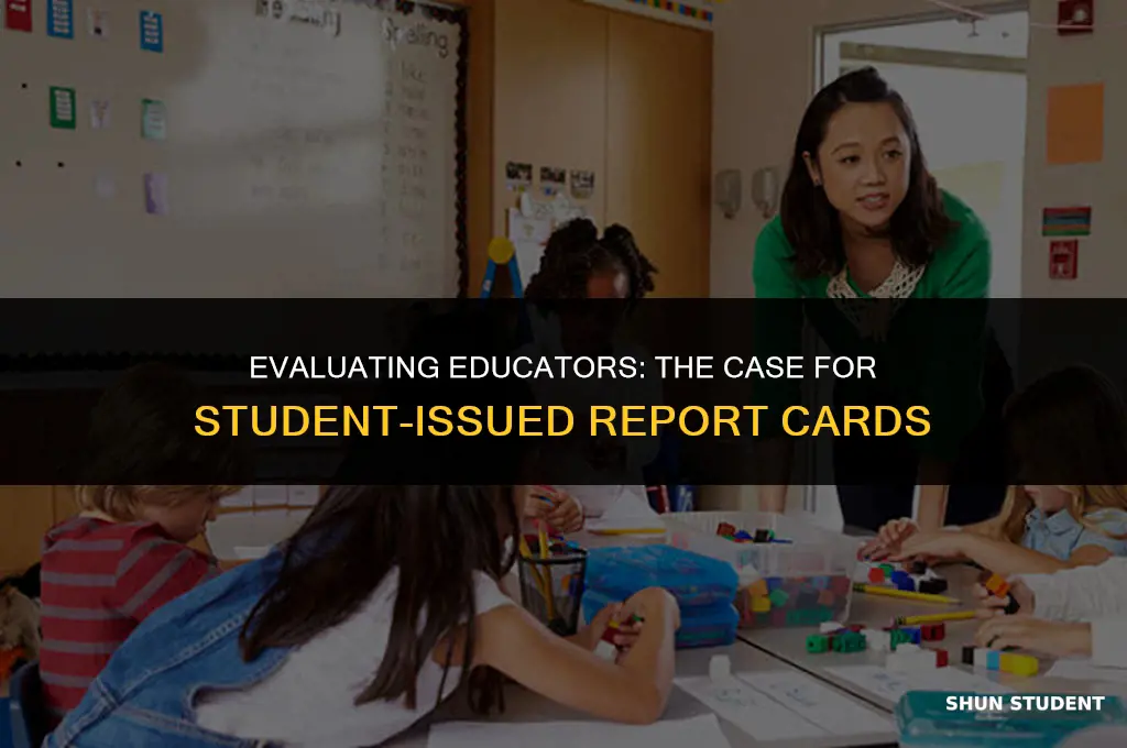 should students give their teachers report cards