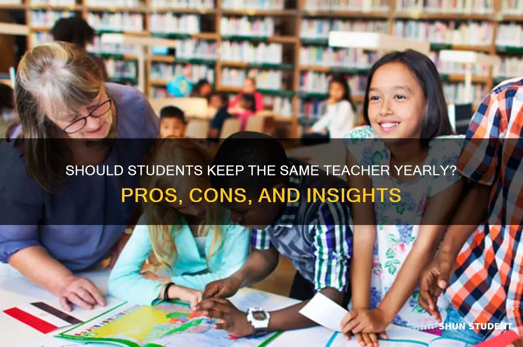 should students have the same teacher every year