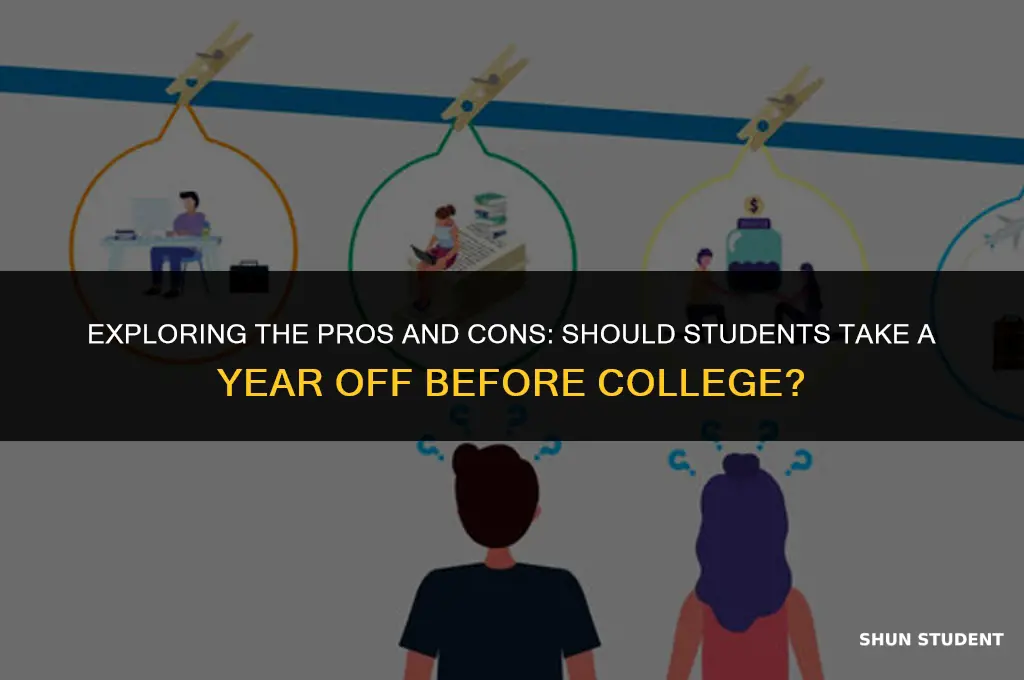 should students take a year off before college