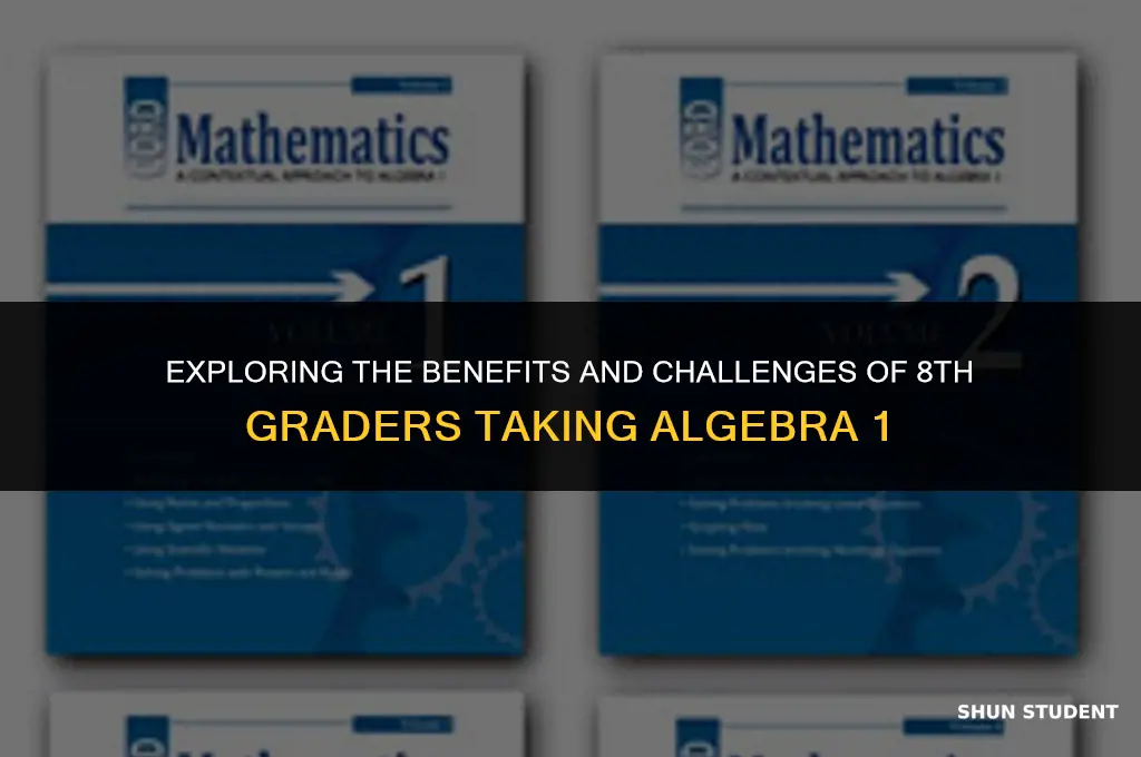 should students take algebra 1 in 8th grade