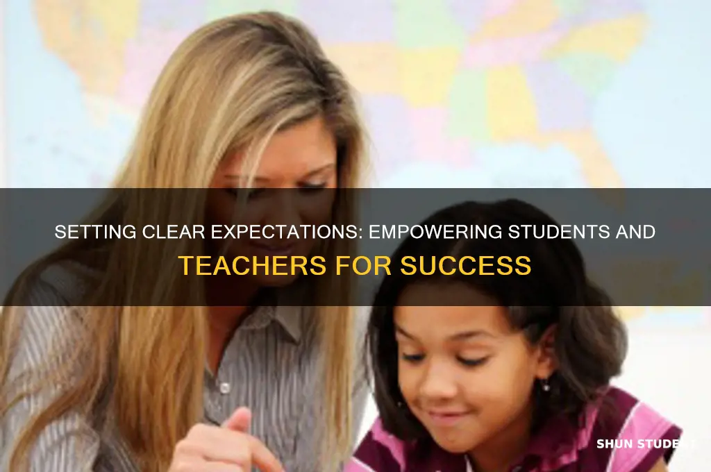 should students teacher set expectations for students