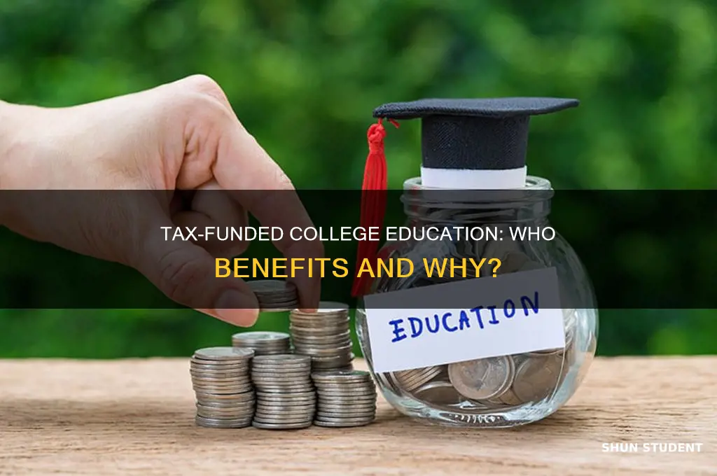 should taxes pay for college students