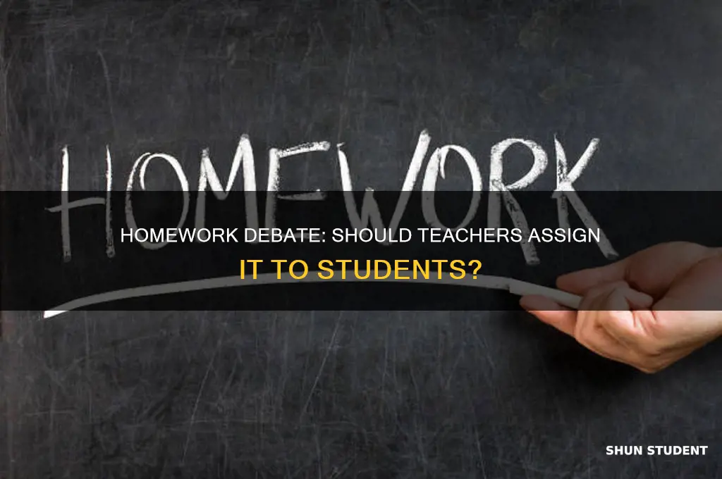 should teacher give homework to students