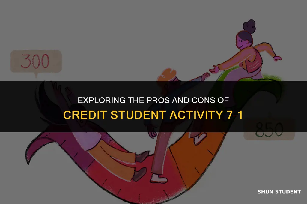 should they use credit student activity 7 1