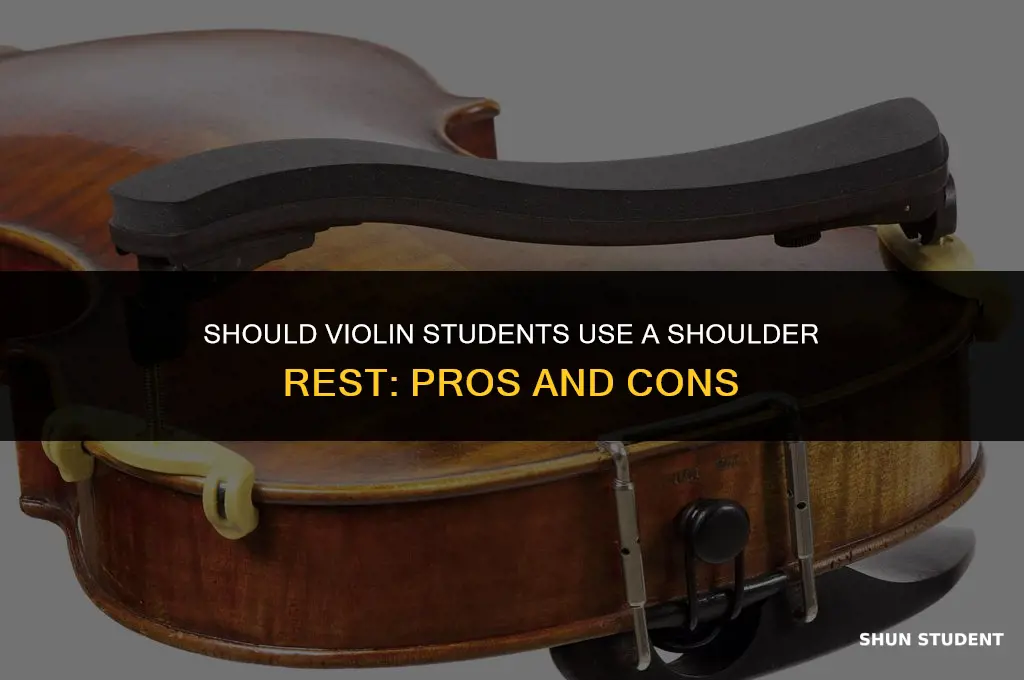 should violin students use a shoulder rest