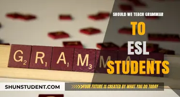 Teaching Grammar to ESL Students: Essential or Outdated Approach?