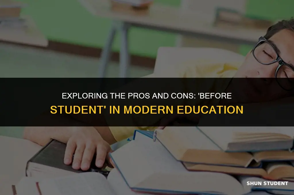 should we use the before student