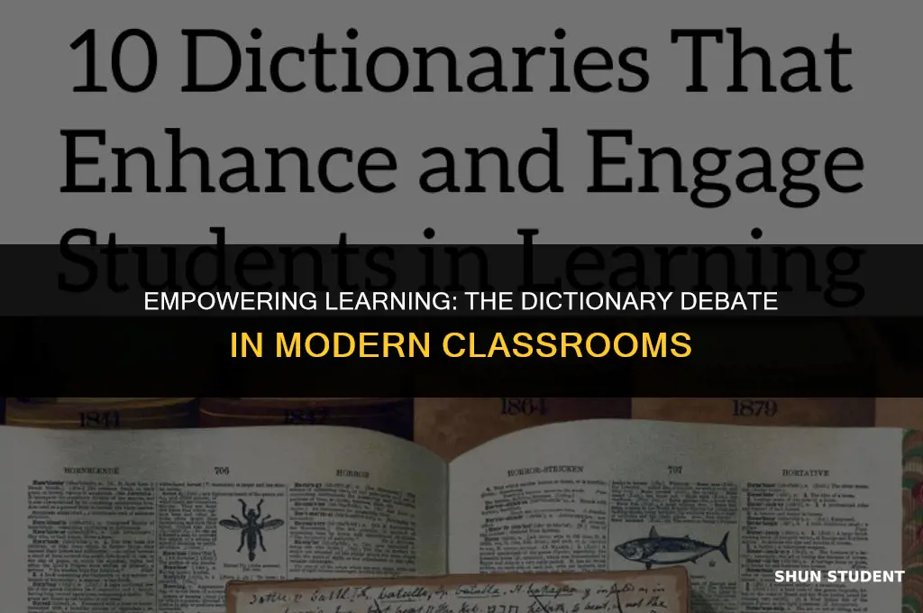 should you let students use dictionaries in class