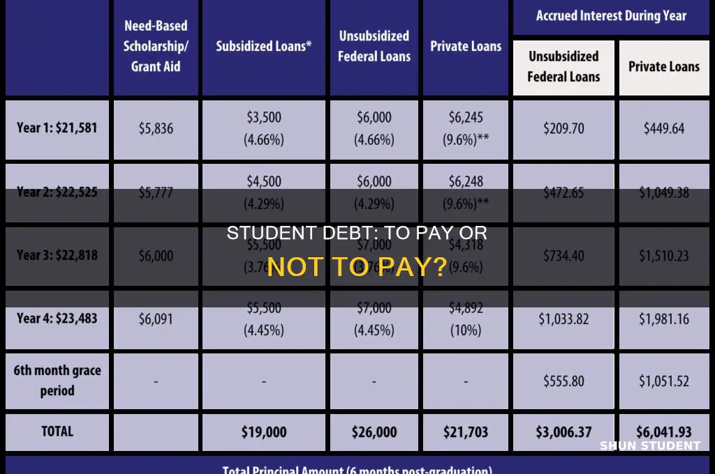 should you pay down student interest debt
