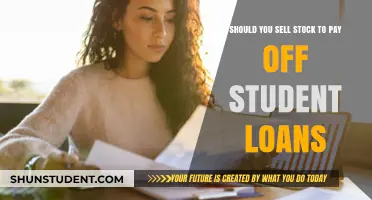 Stock Selling: Student Loan Repayment Strategy?