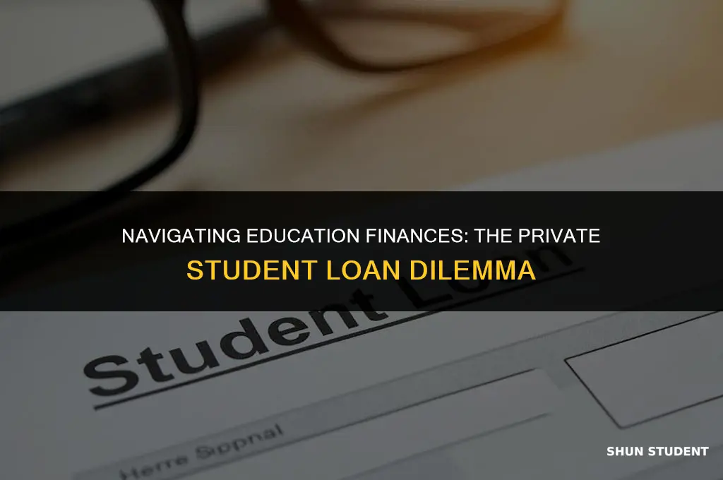 should you take out private student loans