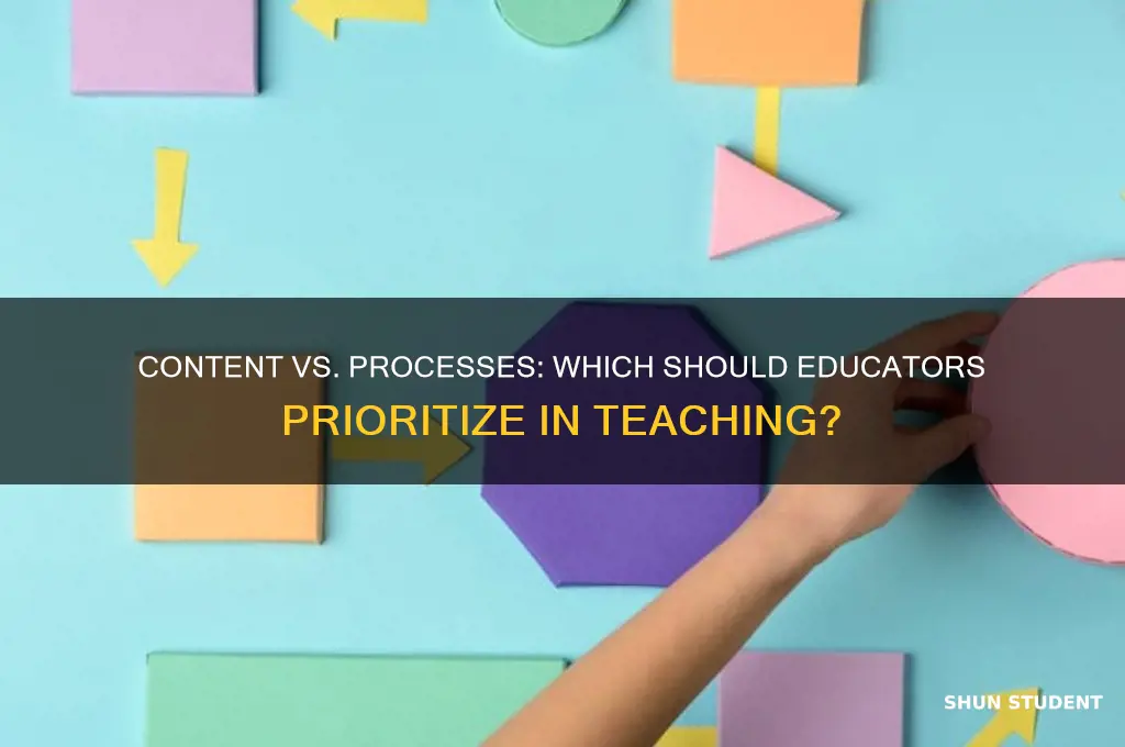 should you teach students content or processes